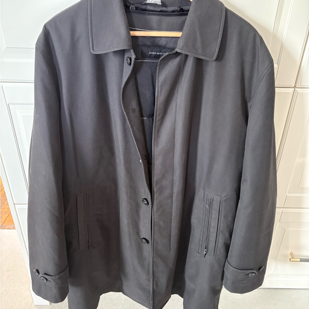 Jones New York Black Men's Trench Coat